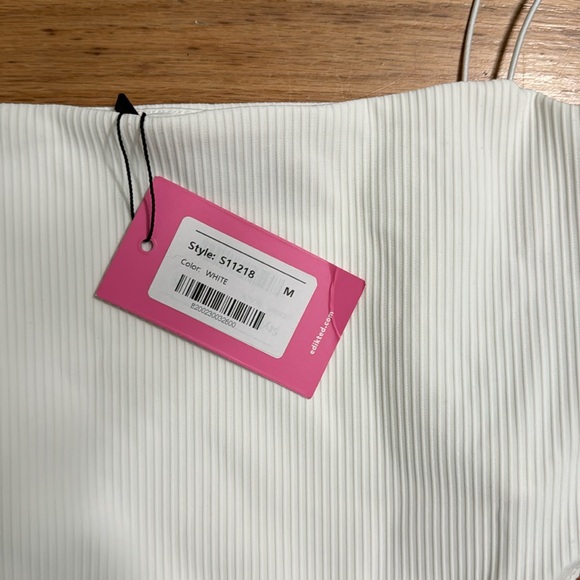 Edikted Ribbed High-Cut Bodysuit - Picture 3 of 5